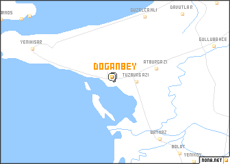 map of Doğanbey