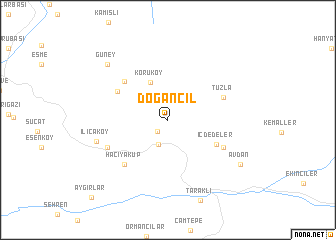 map of Doğancıl