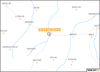 map of Doğanhisar