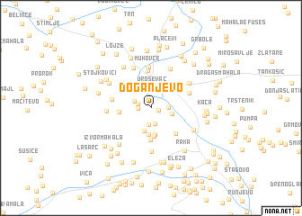 map of Doganjevo