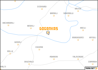 map of Doğankaş