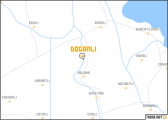 map of Doğanlı
