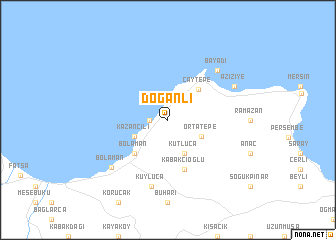 map of Doğanlı