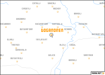 map of Doğanören