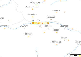 map of Doğanyuva