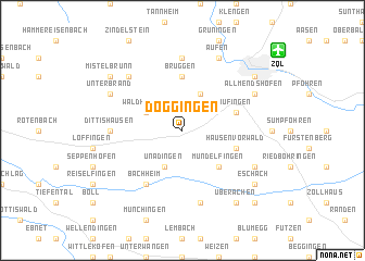 map of Döggingen