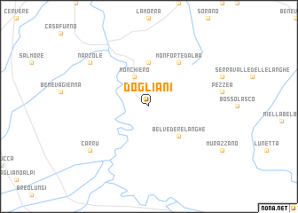 map of Dogliani