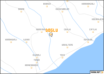 map of Doğlu