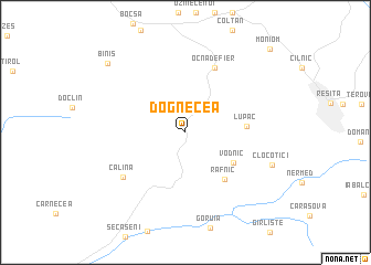 map of Dognecea