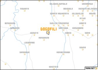 map of Dogo Fili