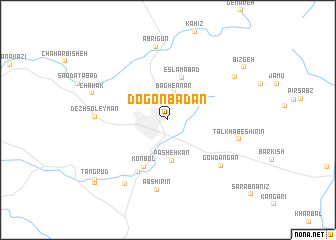 map of Do Gonbadān