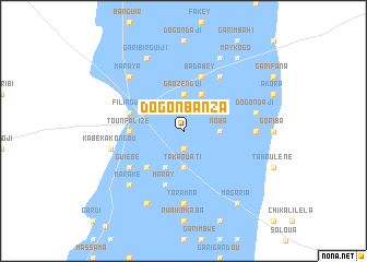 map of Dogon Banza