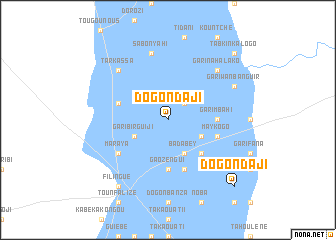 map of Dogon Daji