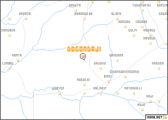 map of Dogon Daji