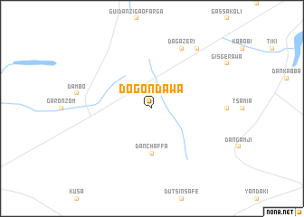 map of Dogon Dawa