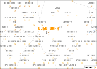 map of Dogon Dawa