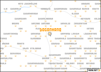 map of Dogon Hano