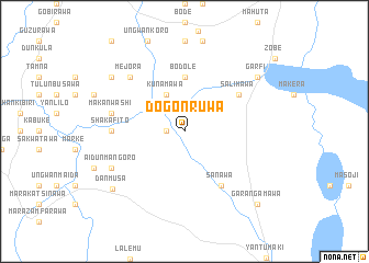 map of Dogon Ruwa