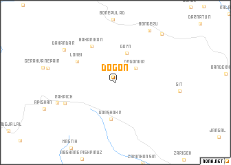 map of Dogon
