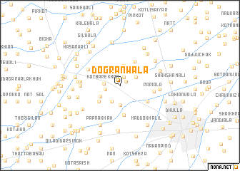 map of Dogrānwāla