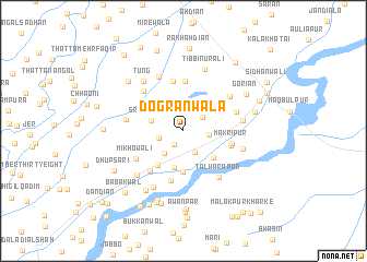 map of Dogrānwāla