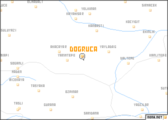 map of Doğruca