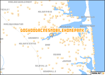 map of Dogwood Acres Mobile Home Park