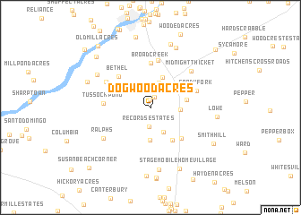 map of Dogwood Acres