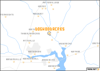 map of Dogwood Acres