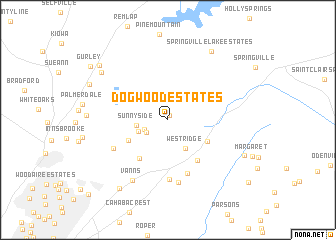 map of Dogwood Estates