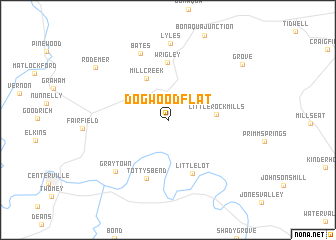 map of Dogwood Flat