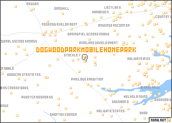 map of Dogwood Park Mobile Home Park