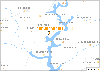 map of Dogwood Point