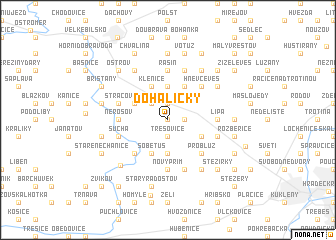 map of Dohaličky