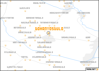 map of Dohányosdůlő