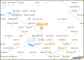 map of Döhlen