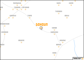 map of Dohoun