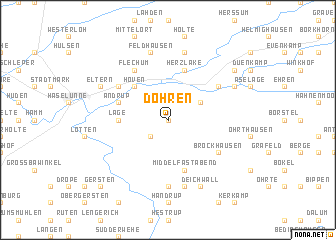 map of Dohren