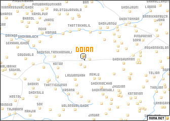 map of Doiān