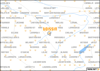 map of Doissin