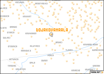 map of Dojakova Maala