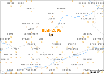 map of Dojazové