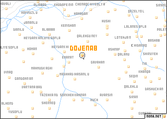 map of Dojenāb