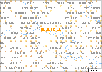 map of Dojetřice