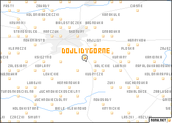 map of Dojlidy Górne