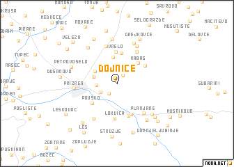 map of Dojnice