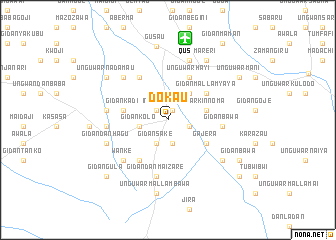 map of Dokau