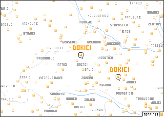 map of Dokići