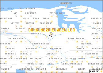 map of Dokkumernieuwezijlen