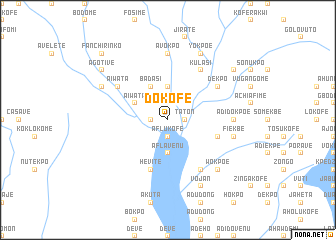 map of Dokofe